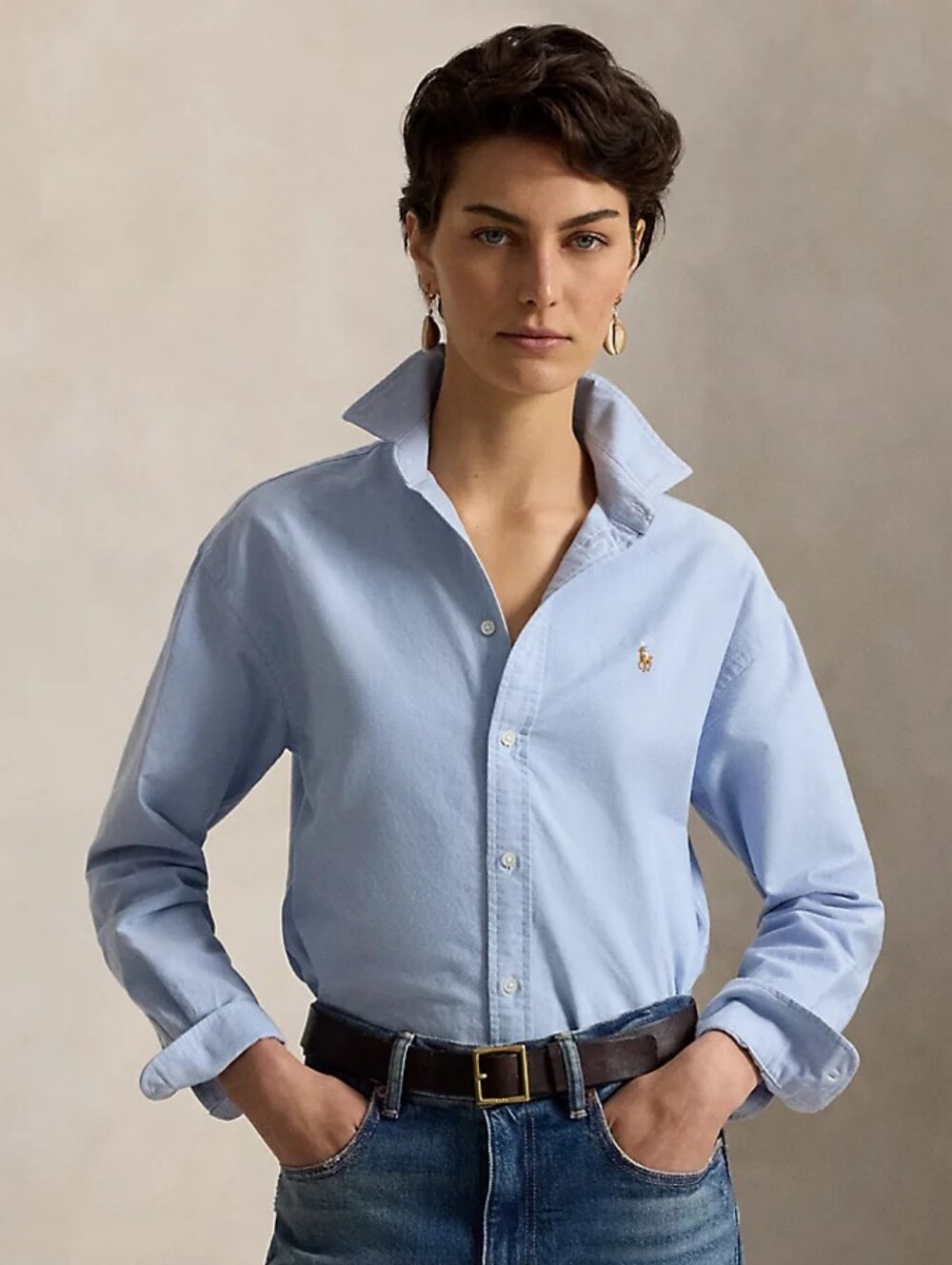 NWT Polo Ralph Lauren S Relaxed Fit Blue Oxford Shirt Quiet Luxury Old Money